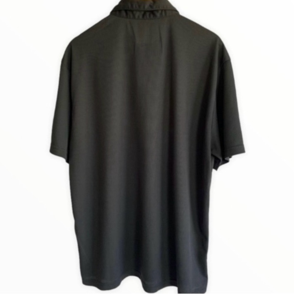 Nike Black Polo Shirt with White Trim Sz XL - Picture 3 of 4